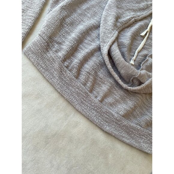 Hollister Womens XS/S Light Gray Cropped Hoodie Streetwear Y2K Style Soft Cozy - Picture 10 of 10